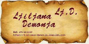 Ljiljana Demonja vizit kartica